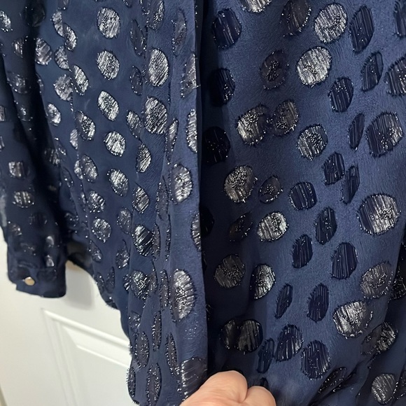 Jennifer Lopez faux tummy wrap Sheer Top XL - Picture 4 of 11